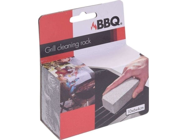 BBQ-stein til rengjøring av grillrist + børste