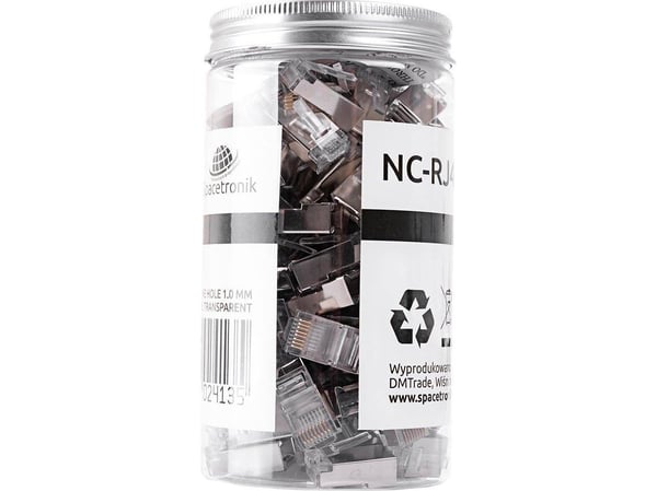 Spacetronik RJ45-kontakt kat. 5e FTP NC-RJ455FT-0 (100 stk.)