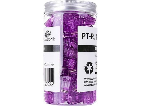 Spacetronik RJ45 kontakt, bandbredd, kat. 6 UTP PT-RJ456UP-1, 100 st