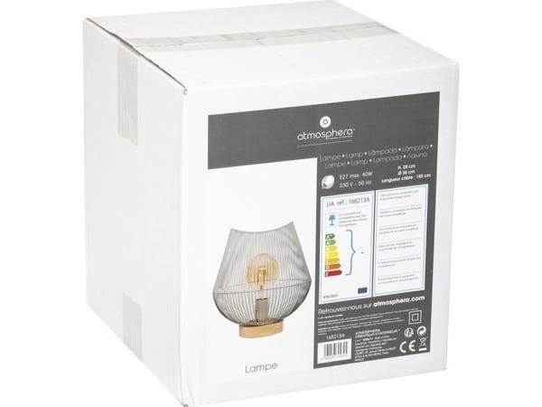 Atmosphera bordlampe Jena wire nattbordslampe 28 cm