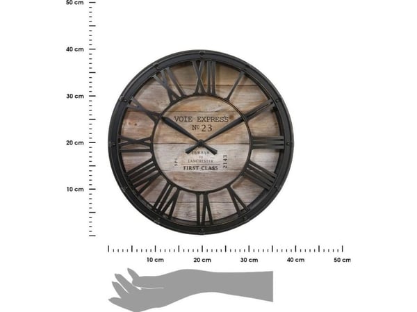 Atmosphera Brun vintage väggklocka 39 cm