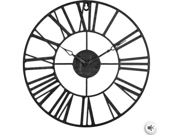 Atmosphera Musta vintage seinäkello 36,5 cm