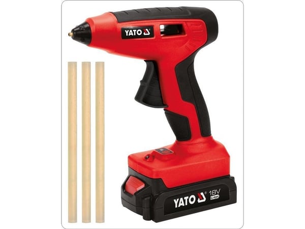 Yato YT-82854, Elektrisk limpistol, Sort, Rød, 25 g/min, 25 s, 1,1 cm, 200 °C
