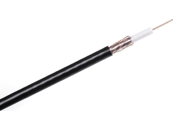 Cabletech R-TV koaksiaalikaapeli RG-59 200m/kotelo musta