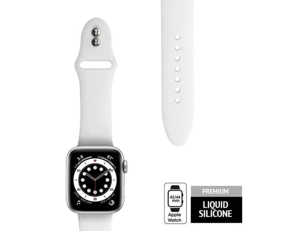 Crong Crong Liquid armband för Apple Watch 42/44 mm (vit)