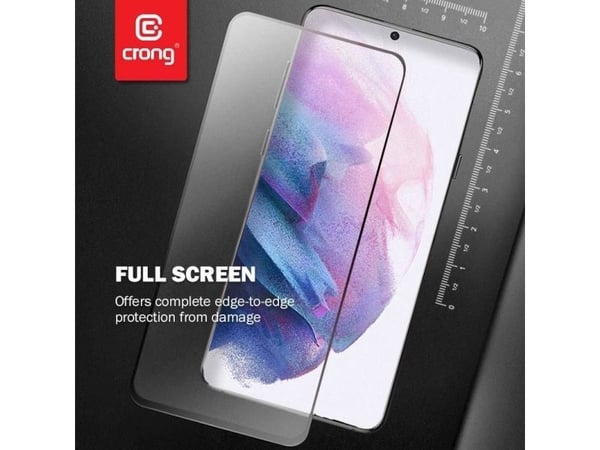Crong Crong 7D Nano fleksibelt herdet glass 9H for hele skjermen Samsung Galaxy S21+