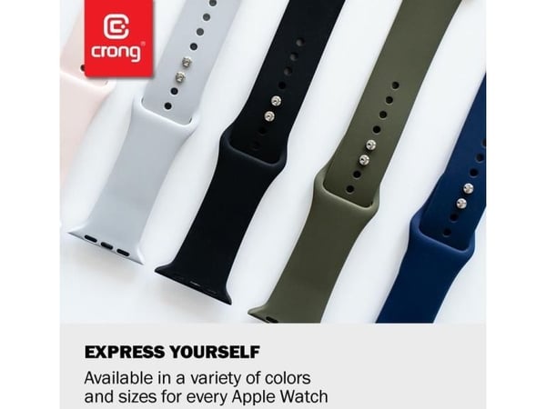 Crong CRG-40LQB-COR, Band, Smartklokke, Koral, Apple, Watch 38/40/41 mm, Silikon