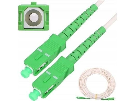 Extralink SC/APC-SC/APC | patchcord | LSOH, Singlemode, Simplex, G.657A2, 3mm, 10m, White