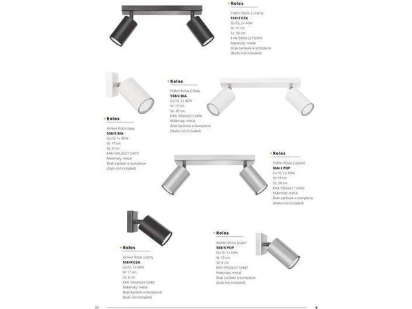 Lampex taklampe Rolos 3x40W (655/3B BIA)