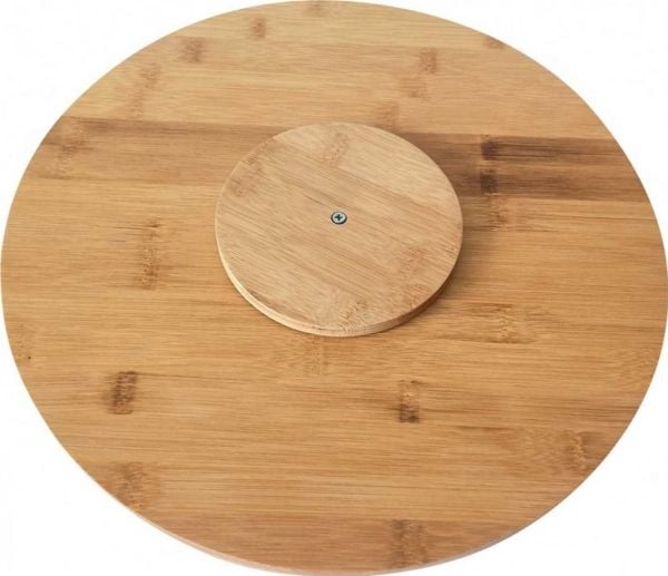 Skjærebrett Kinghoff bambus roterende skjæreflate 40 cm