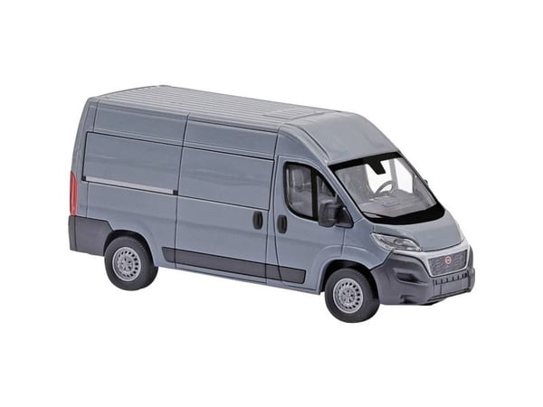 Busch 54602 H0 personbil modell Fiat Ducato, grå