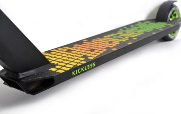 SCHILDKRÖT trehjulig stuntscooter kickless med stort aluminiumdäck (500 x 100 mm), robust Y-styre (510432)