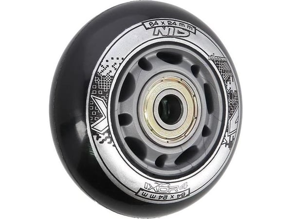 NILS Extreme PU 64x24 82A BLACK N (4 st) + ABEC-9 (8 st) NILS EXTREME SET