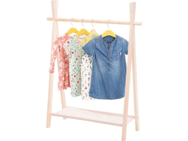 Kids Collection garderobestativ med kleshengere - barneklær