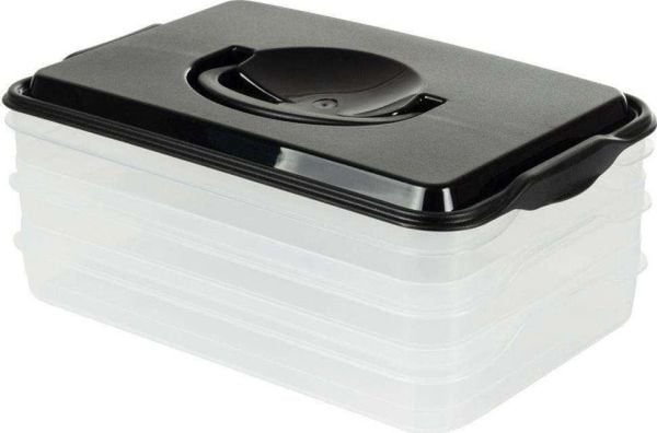 Vilde 3-level organizer container for cold cuts and cheese for the fridge
