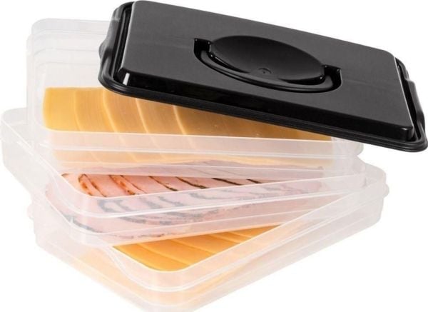 Vilde 3-level organizer container for cold cuts and cheese for the fridge