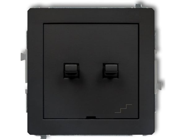 Karlik 12DWPUS-33, Pintakytkin, Musta, IP20, 250 V, 10 A