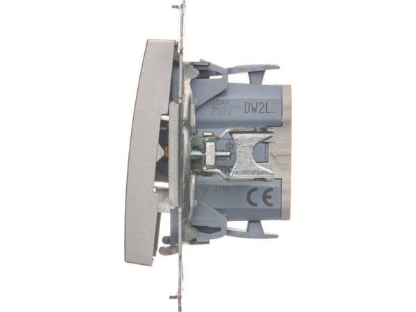 Kontakt-Simon DW2L.01/43, Muovi, Hopea, IP20, IP44, 250 V, 10 A, 75 mm
