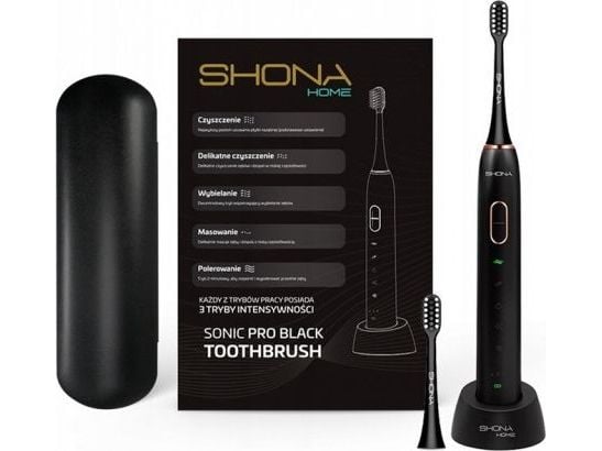 SHONAMED Sonic Pro Black sonic toothbrush