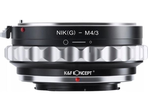 K&F-adapter Olympus/Panasonic Micro 4/3 M4/3 til Nikon G F Ai Ai-s D Af Af-s / Kf06.077