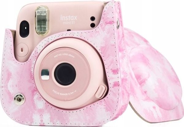 LoveInstant etui til Fujifilm Instax Mini 11 akvarell – rosa utvisking