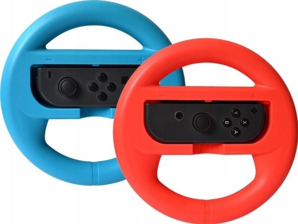 Mimd 2x Steering Wheel For Nintendo Switch For Mario Kart Black