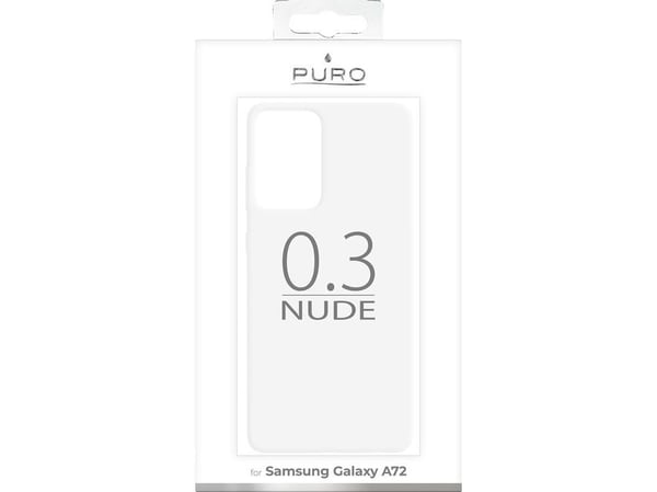 PURO 0.3 Nude - Baksidedeksel for mobiltelefon - gjennomsiktig - for Samsung Galaxy A72, A72 5G