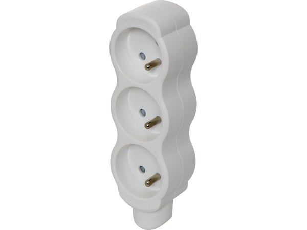 Emos Portable pistorasia 3x z/u valkoinen (P0300N)