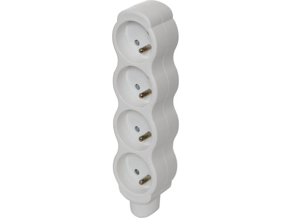 Emos Portable pistorasia 4x z/u valkoinen (P0400N)