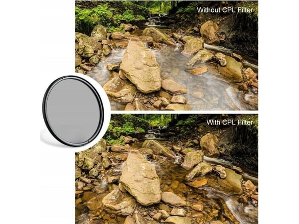 K&F 58mm polarisasjonsfilter Slim HD CPL, Kf01.1437