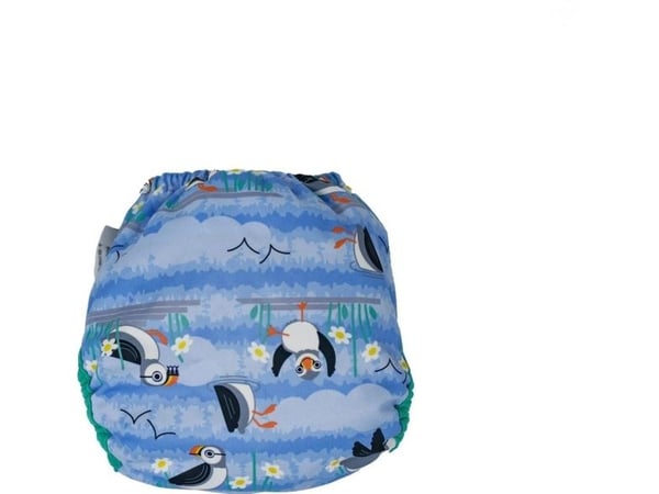 Close Caboo omslag, flergangsbleie med borrelås Blue Puffin 3–16 kg – 1 stk