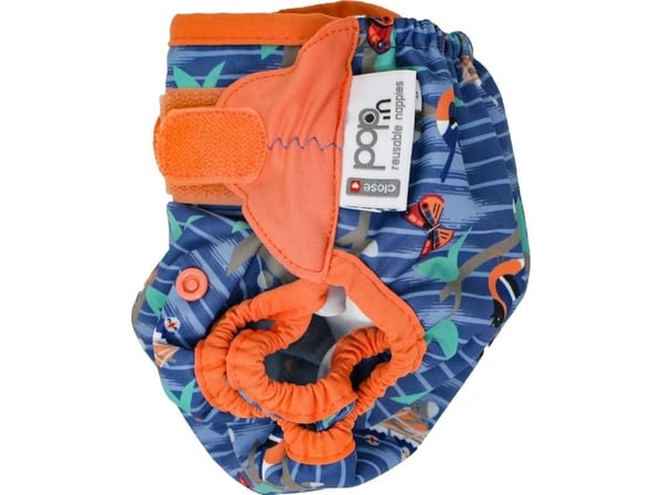 Close Caboo vaskbar bleie med borrelås Twilight Garden 3-16 kg, 1 stk