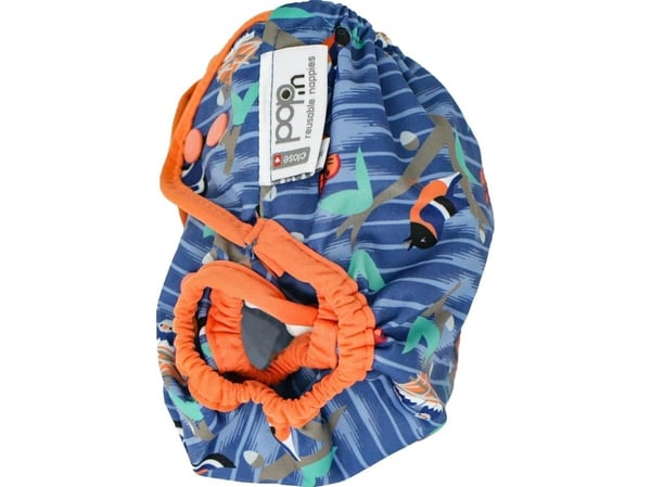Close Caboo trekk, flergangsbleie med trykknapper Twilight Garden 3-16 kg 1 stk