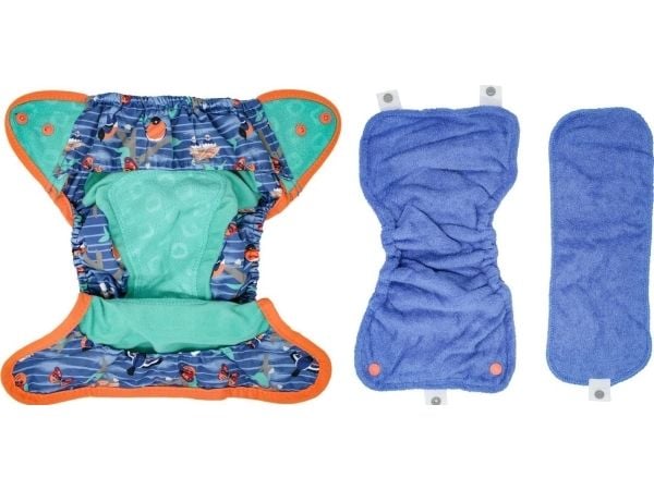 Close Caboo omslag, flergangsbleie Pop-in AIO Twilight Garden med trykk 4,5–16 kg, 1 stk.