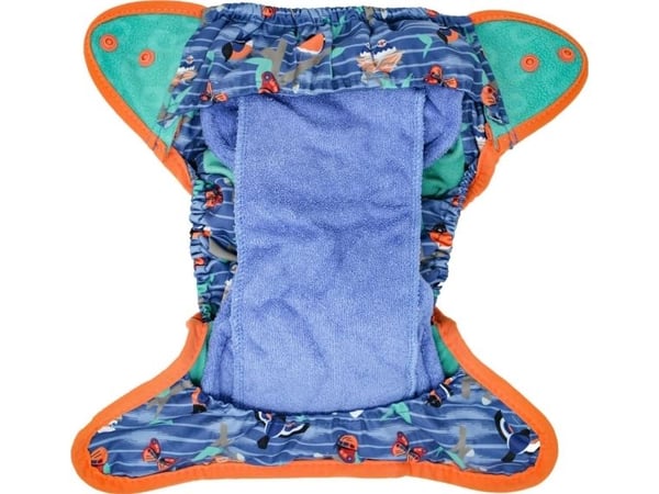Close Caboo omslag, flergangsbleie Pop-in AIO Twilight Garden med trykk 4,5–16 kg, 1 stk.