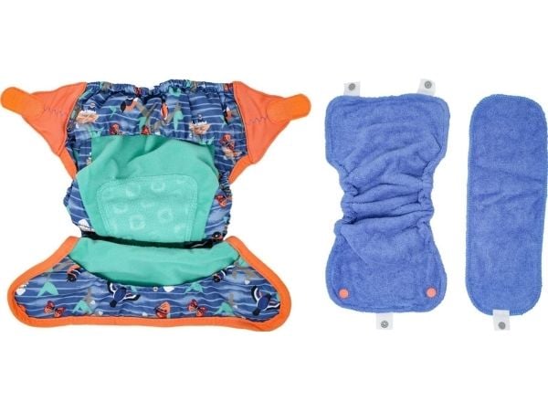 Close Caboo omslag, flergangsbleie V2 Twilight Garden med babusfyll 3–16 kg, 1 stk.