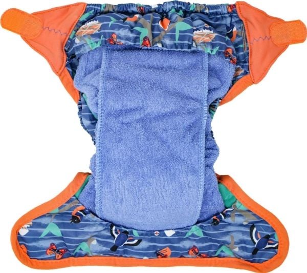 Close Caboo omslag, flergangsbleie V2 Twilight Garden med babusfyll 3–16 kg, 1 stk.