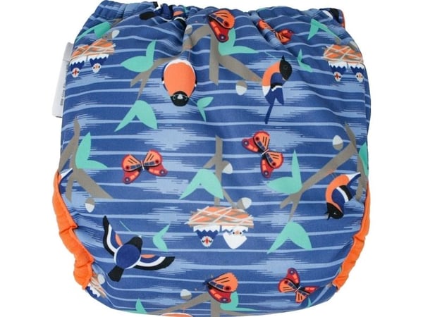 Close Caboo omslag, flergangsbleie V2 Twilight Garden med babusfyll 3–16 kg, 1 stk.