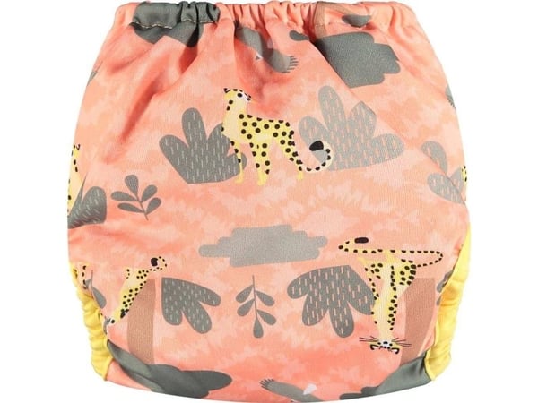 Close Caboo Otulacz, flergangsbleie Pop-in AIO Cheetah med innlegg 4,5-16 kg (1 stk.)