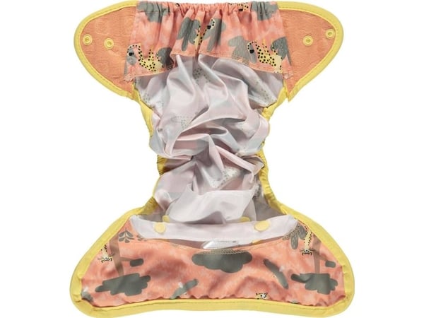 Close Caboo vaskbar bleie med cheetah 3-16 kg 1 stk