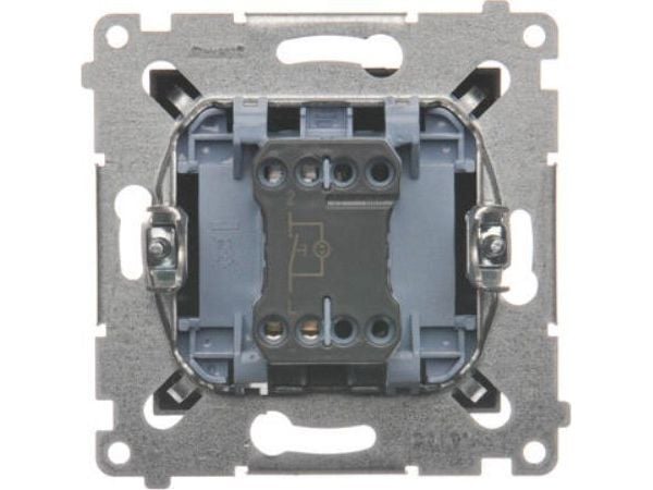 Kontakt-Simon Simon 54 Premium Bell -painike LED-taustavalolla (moduuli) 16AX, 250V~, ruuviliittimet antrasiitti DD1AL.01/48