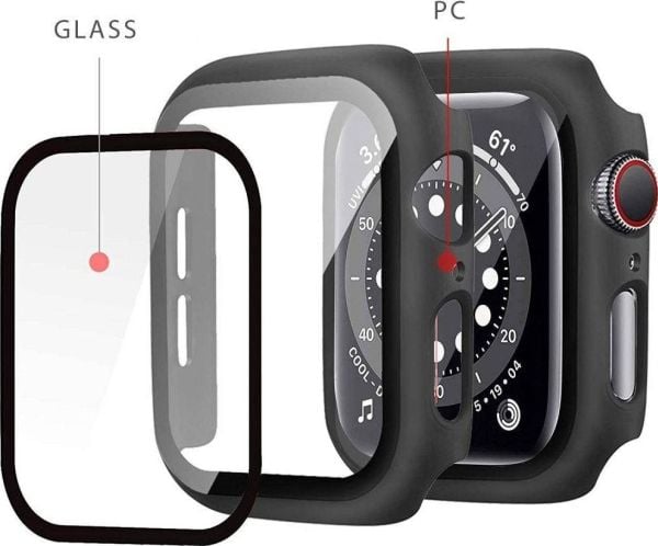 Tech Protect Apple 4/5/6/SE Smartwatch-skjermramme, svart
