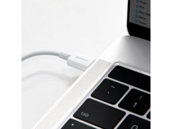 Baseus USB-C till Lightning-kabel 1 m vit