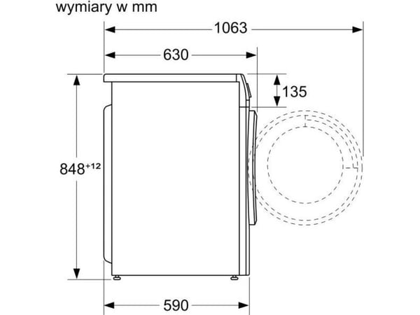 Boschin pesukone-kuivausrumpu WNA13401PL
