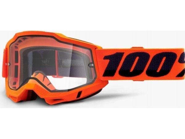 100% briller 100% ACCURI 2 ENDURO MOTO RED (klart dobbelt visir) (NY)