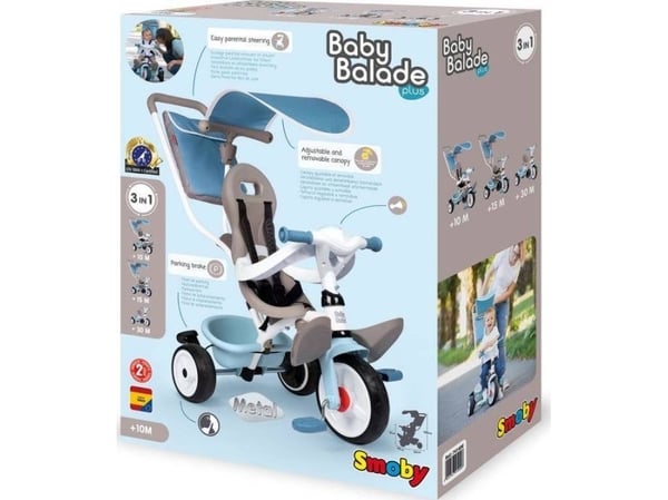 Smoby Baby Balade sininen pyörä