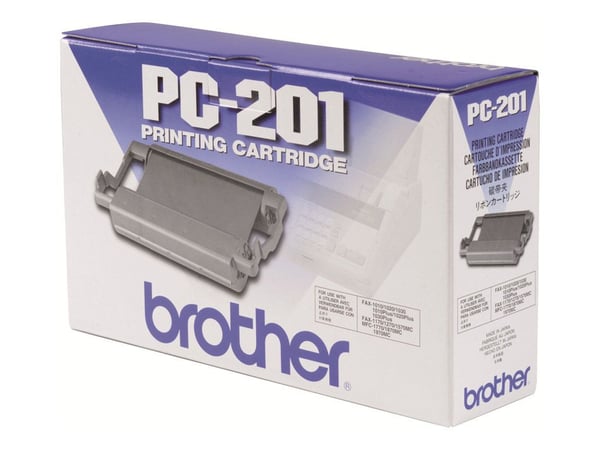 Brother PC201 - Svart - skriverbånd - for Brother MFC-1770, MFC-1780, MFC-1870, MFC-1970; IntelliFAX 1170, 1270, 1570, 1575