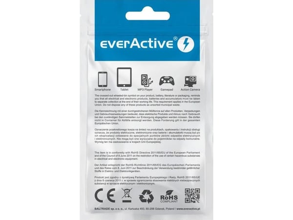USB-kabel EverActive USB-A till USB-C 1 m svart (CBB-1CHB)