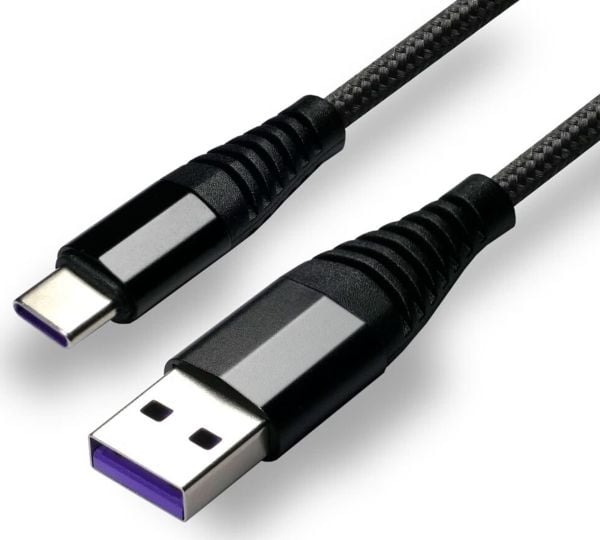 USB-kabel EverActive USB-A till USB-C 1 m svart (CBB-1CHB)