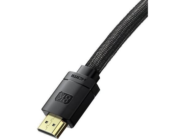 BASEUS - HDMI-kabel - HDMI hann til HDMI hann - 1 m - svart - 4K 120 Hz støtte, 8 K 60 Hz (7680 x 4320) støtte, 2K 144Hz støtte